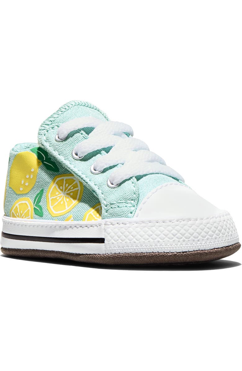 Converse Chuck Taylor<sup>®</sup> All Star<sup>®</sup> Cribster Crib Shoe, Main, color, Rained Out/ Dandy Lion/ White