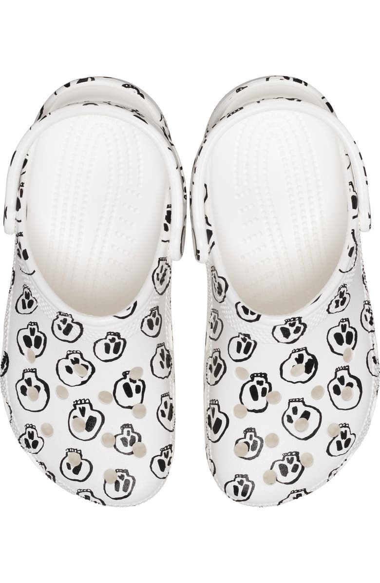 CROCS Classic Skull Print Clog, Alternate, color,