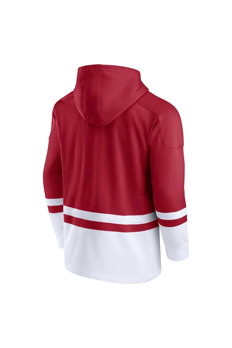 Men's Fanatics Branded Crimson Oklahoma Sooners First Battle Pullover Hoodie, Alternate, color, Crimson