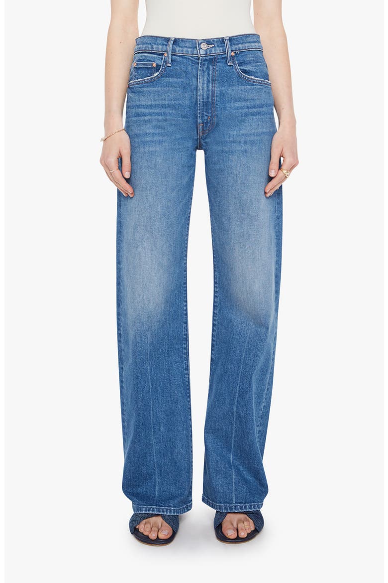 The Lasso Sneak Mid Rise Wide Leg Jeans, Main, color, GET TWO BIRDS STONED