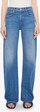 MOTHER The Lasso Sneak Mid Rise Wide Leg Jeans