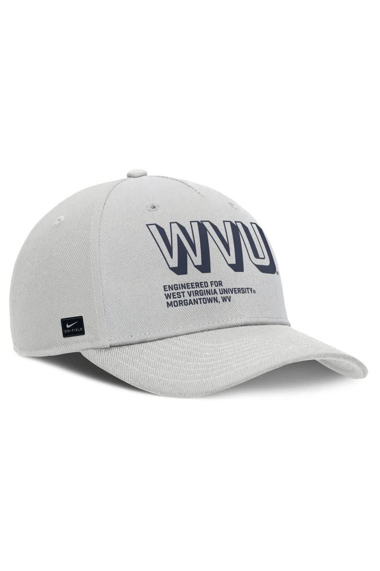 Men's Nike Gray West Virginia Mountaineers 2025 Sideline Dust Pinched Rise Adjustable Hat, Alternate, color, Gray