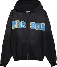 PacSun Varsity Bear Front Zip Cotton Hoodie