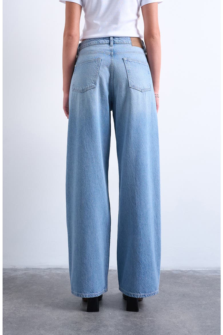 Column Mid Rise Jeans, Alternate, color, MEDIUM BLUE