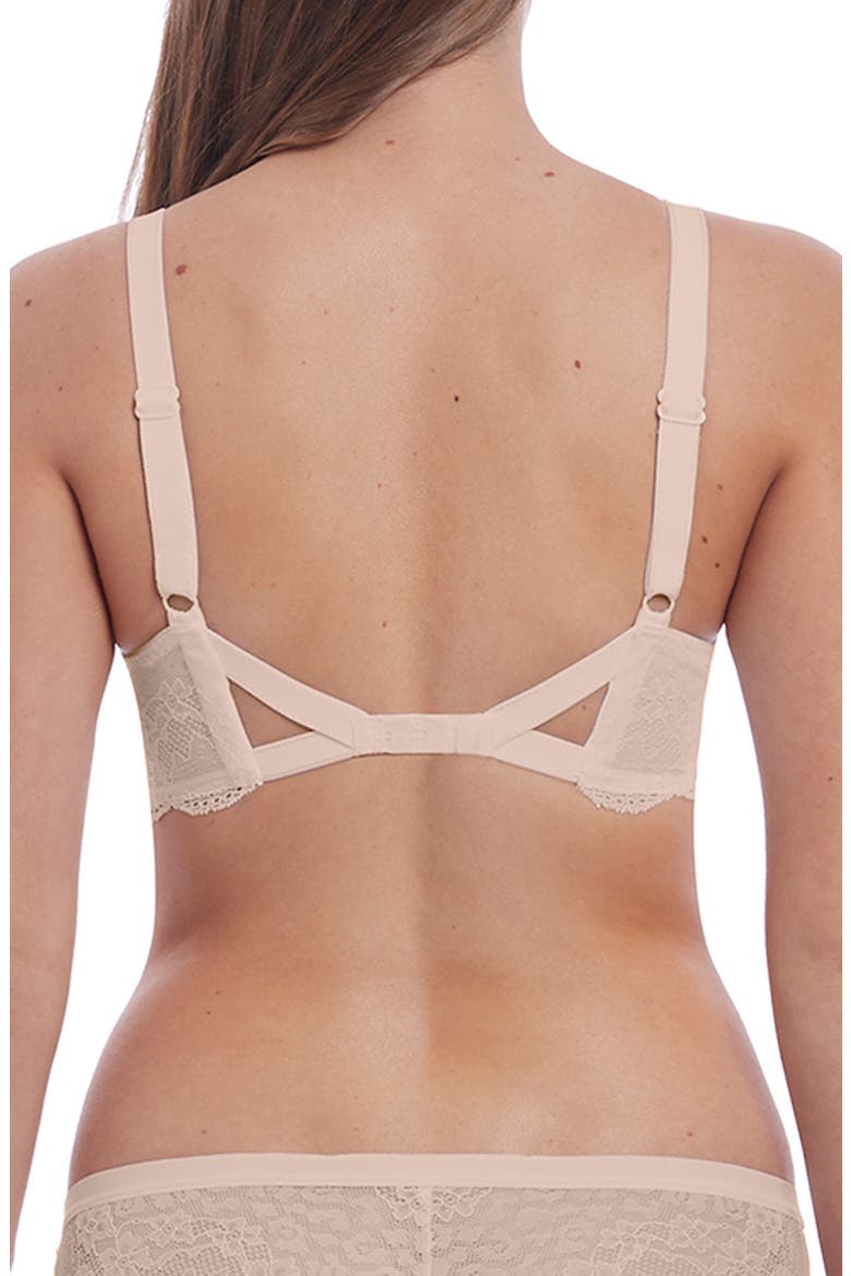Fancies Full Figure Underwire Plunge Bra, Alternate, color, BEIGE