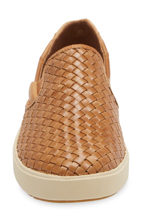 Olukai Lae'ahi Lauhala Woven Leather Shoe In Brown