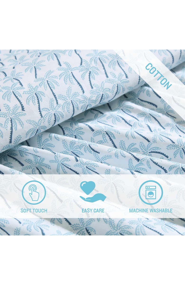 Tommy Bahama Palmtastic Percale Cotton Sheet Set, Alternate, color, Blue