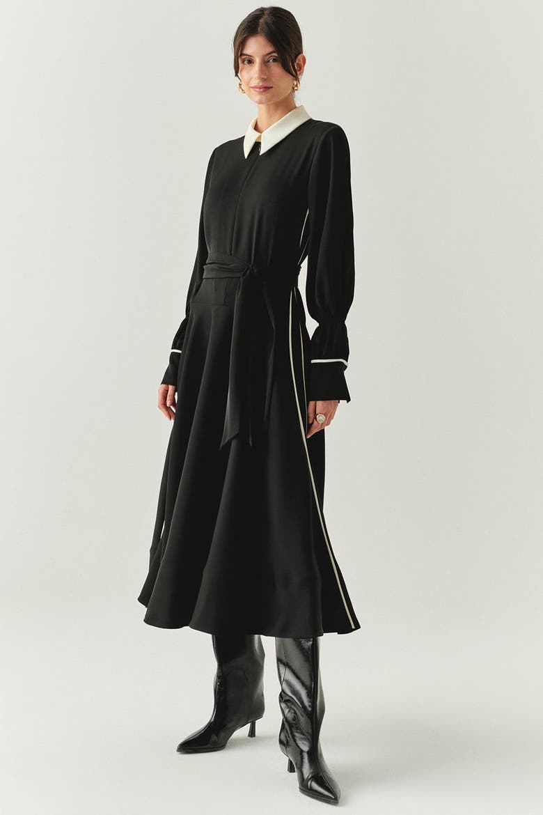 Journi Maxi Dress, Alternate, color, BLACK