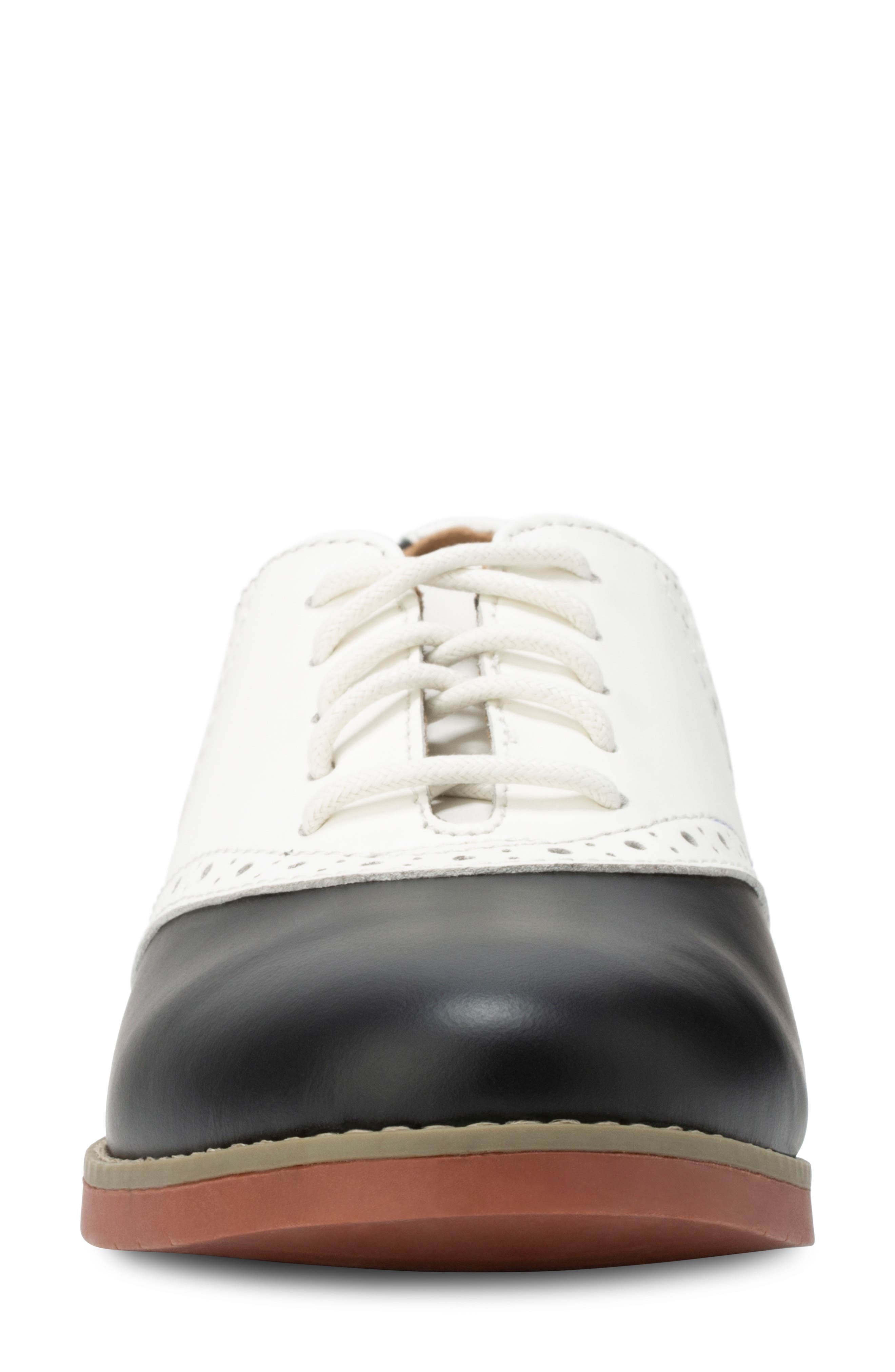 Eastland Sadie Oxford, Alternate, color, White/ Black