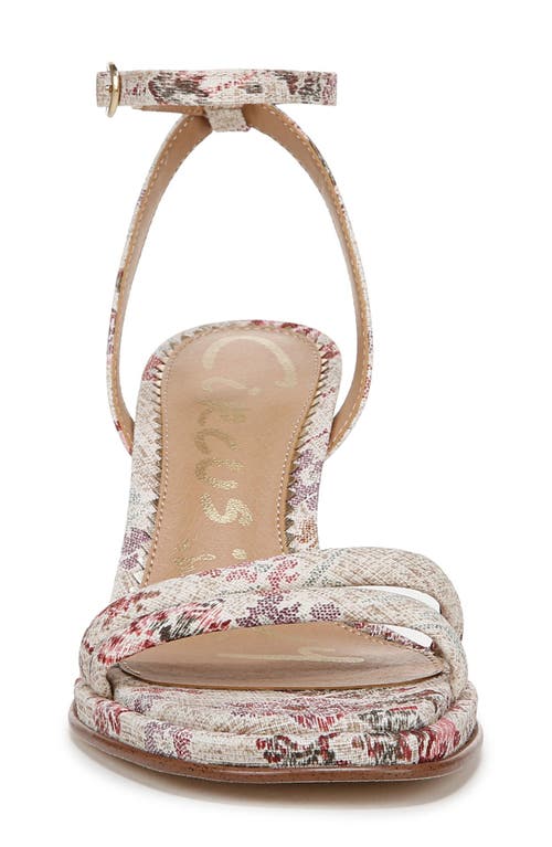 Circus Ny By Sam Edelman Holly Ankle Strap Sandal In Natural Blush Multi