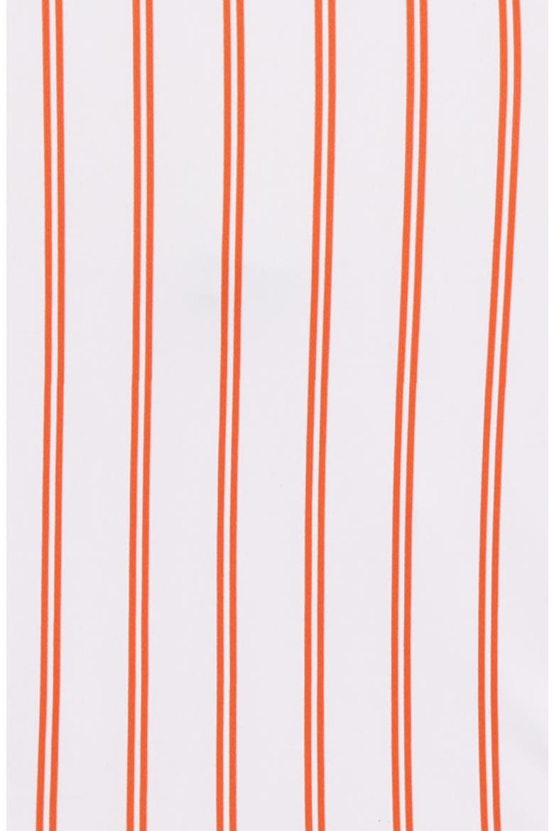Habitual Ruffle Stripe One-Piece Swimsuit, Alternate, color, ORANGE