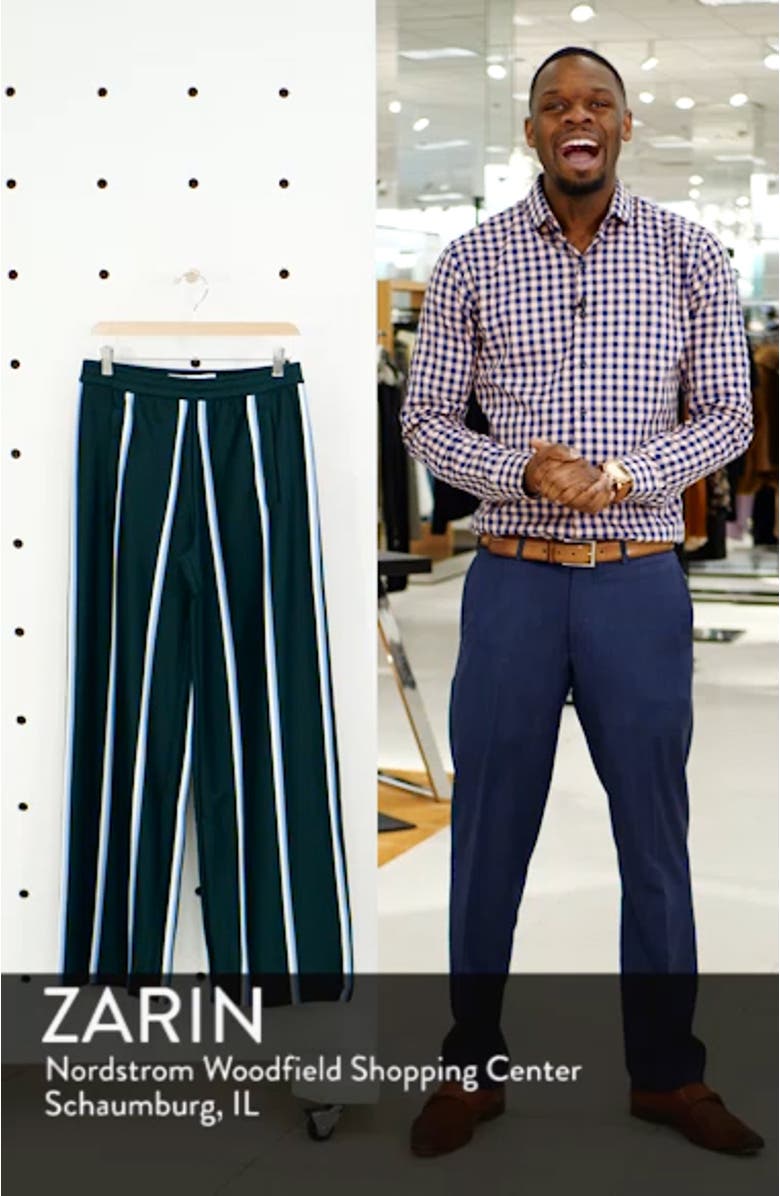 Tory Sport High Waist Twin Stripe Track Pants, sales video thumbnail