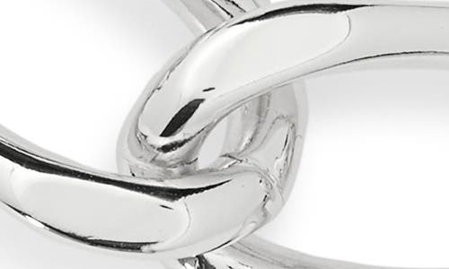 Argento Vivo Large Oval Chain Link Bracelet In Silver
