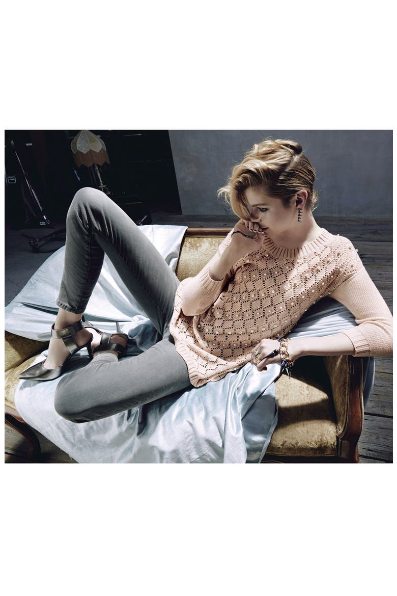 Skinny Ankle Jeans, Alternate, color, GREY