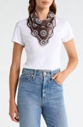 Madewell Embroidered Floral Eyelet Organic Cotton Bandana