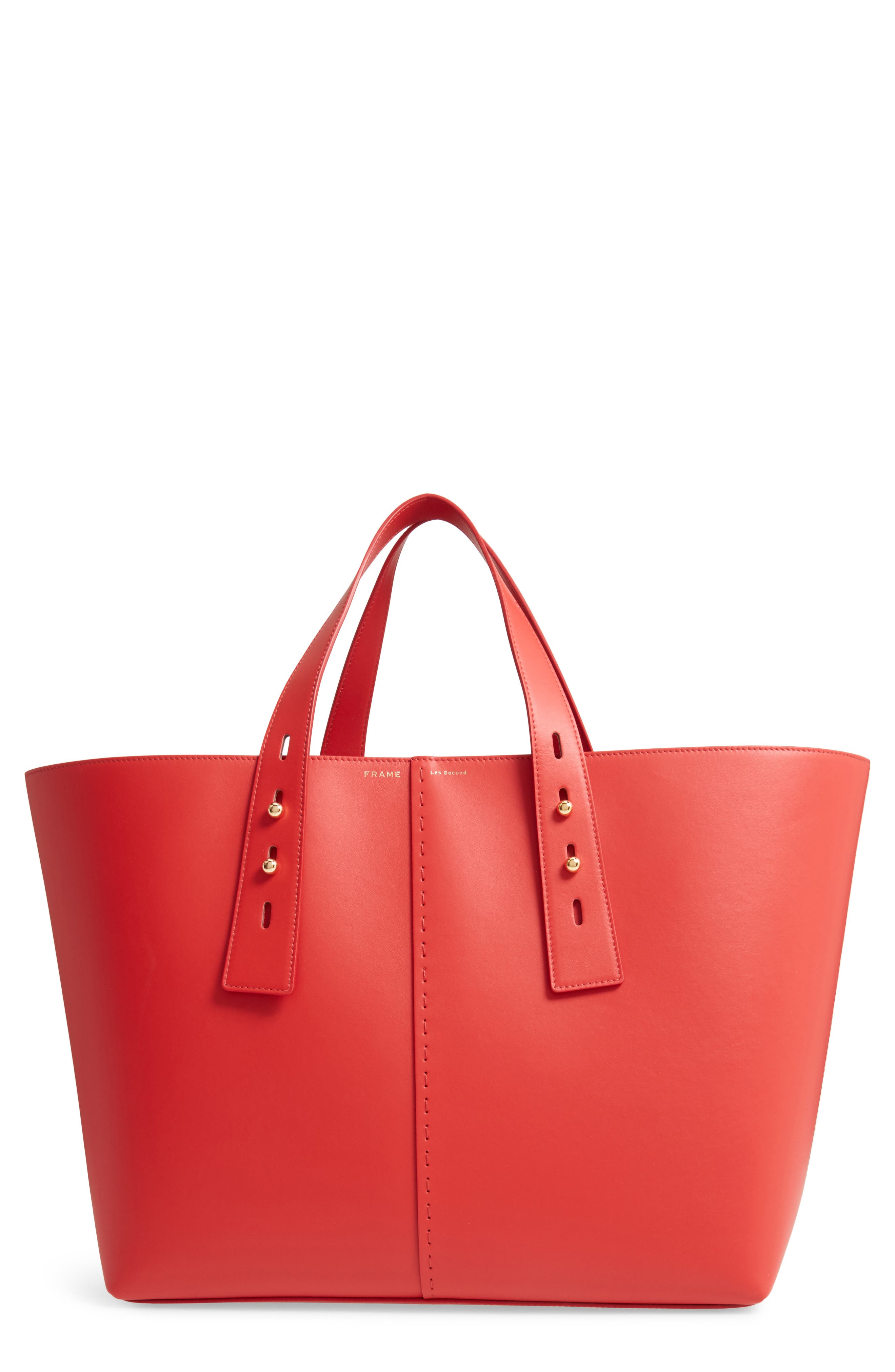 Les Second Large Tote, Main, color, LIPSTICK