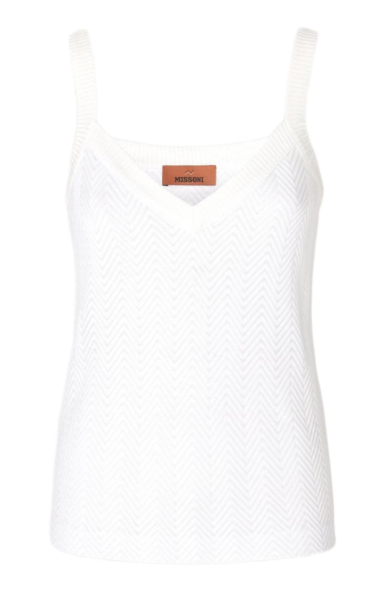 Missoni Tone-on-tone Zigzag Cotton And Viscose Tank Tops, Alternate, color, 