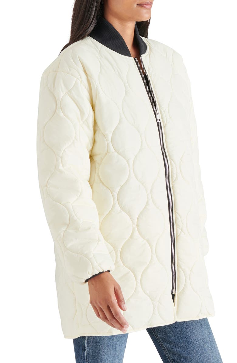 Steve Madden Quilted Nylon Military Liner Jacket, Alternate, color,