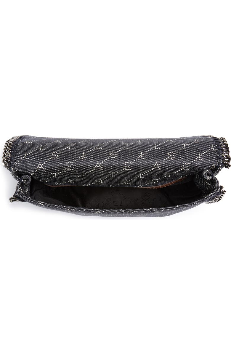 Stella McCartney Falabella Logo Denim Shoulder Bag, Alternate, color,