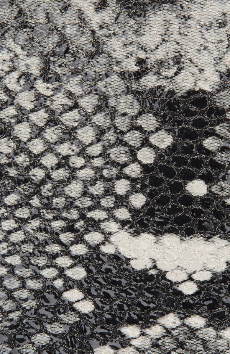 Raina Bronco Snake Embossed Leather Wrap Belt, Alternate, color, Black And Gray