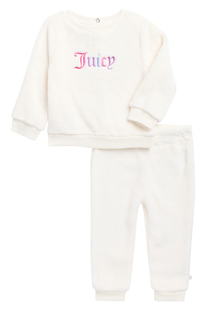 Logo Faux Shearling Sweatshirt & Joggers Set, Main, color, PREPACK ASSORTED