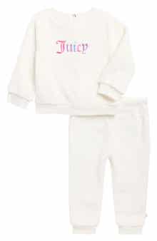 Logo Faux Shearling Sweatshirt & Joggers Set
