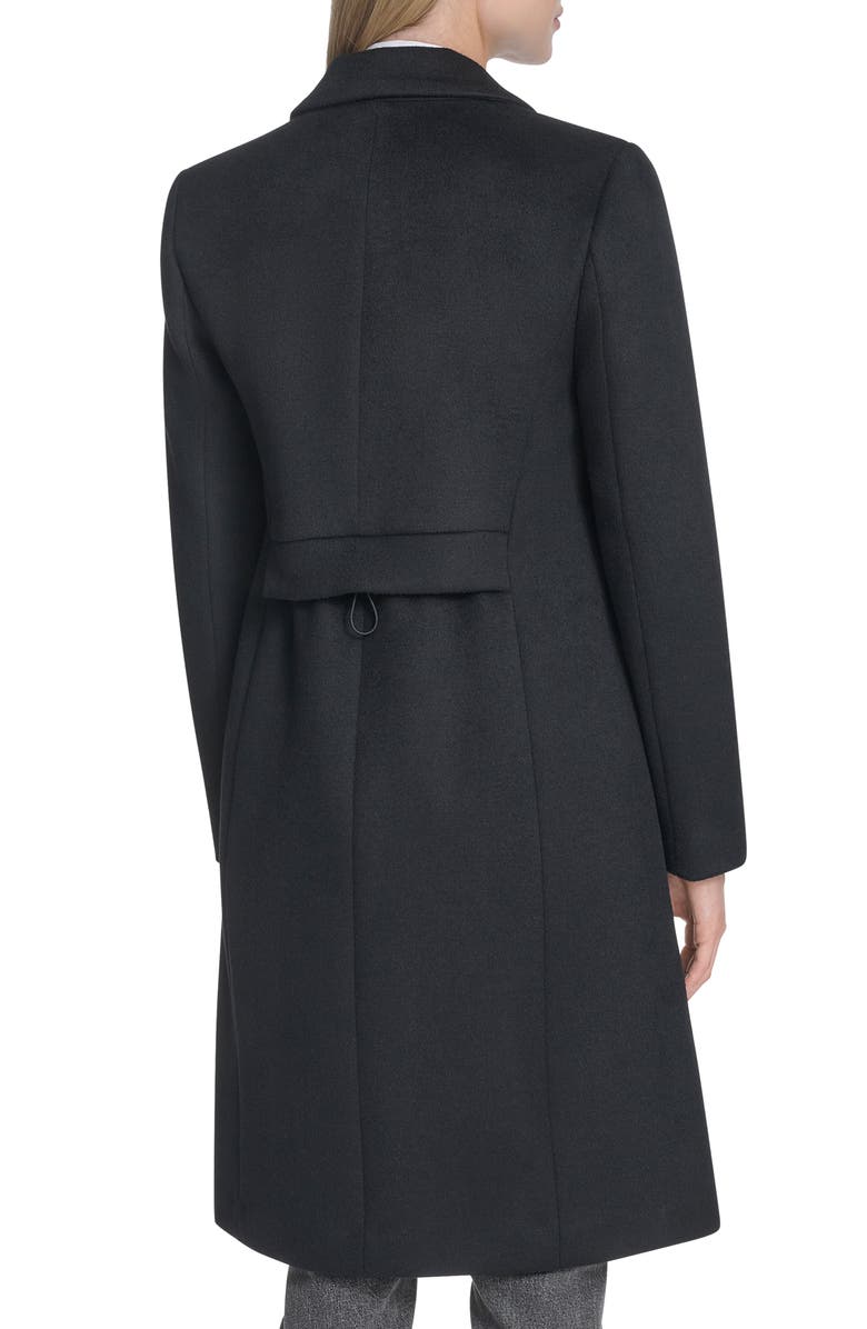 Cole Haan Slick Wool Blend Coat, Alternate, color, Black