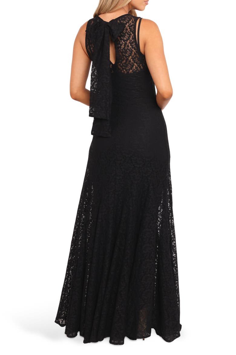Keani Lace Maxi Dress, Alternate, color, BLACK LACE