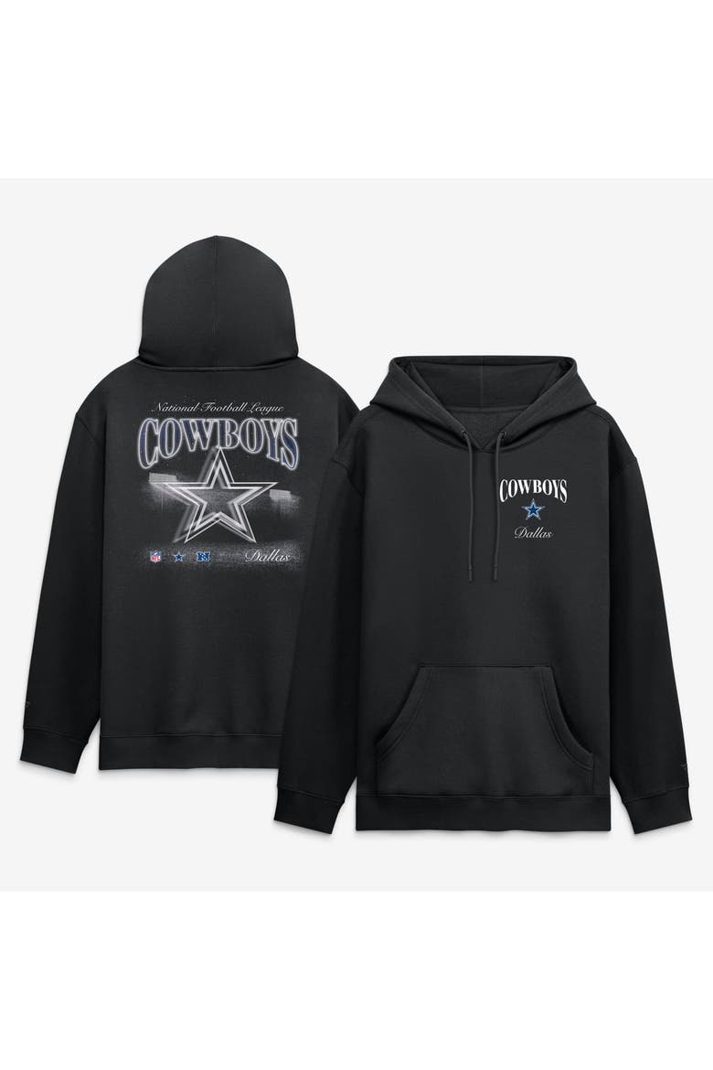 Men's Fanatics Black Dallas Cowboys Nightfall Long Sleeve Fleece Hoodie, Main, color, Black
