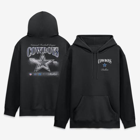 Men's Fanatics Black Dallas Cowboys Nightfall Long Sleeve Fleece Hoodie