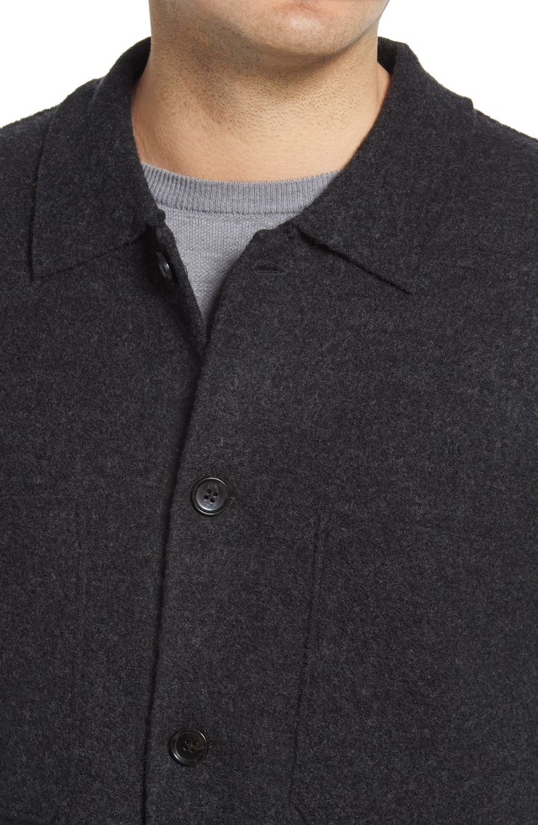 NN07 Jonas 6398 Long Sleeve Wool Button-Up Shirt, Alternate, color, 