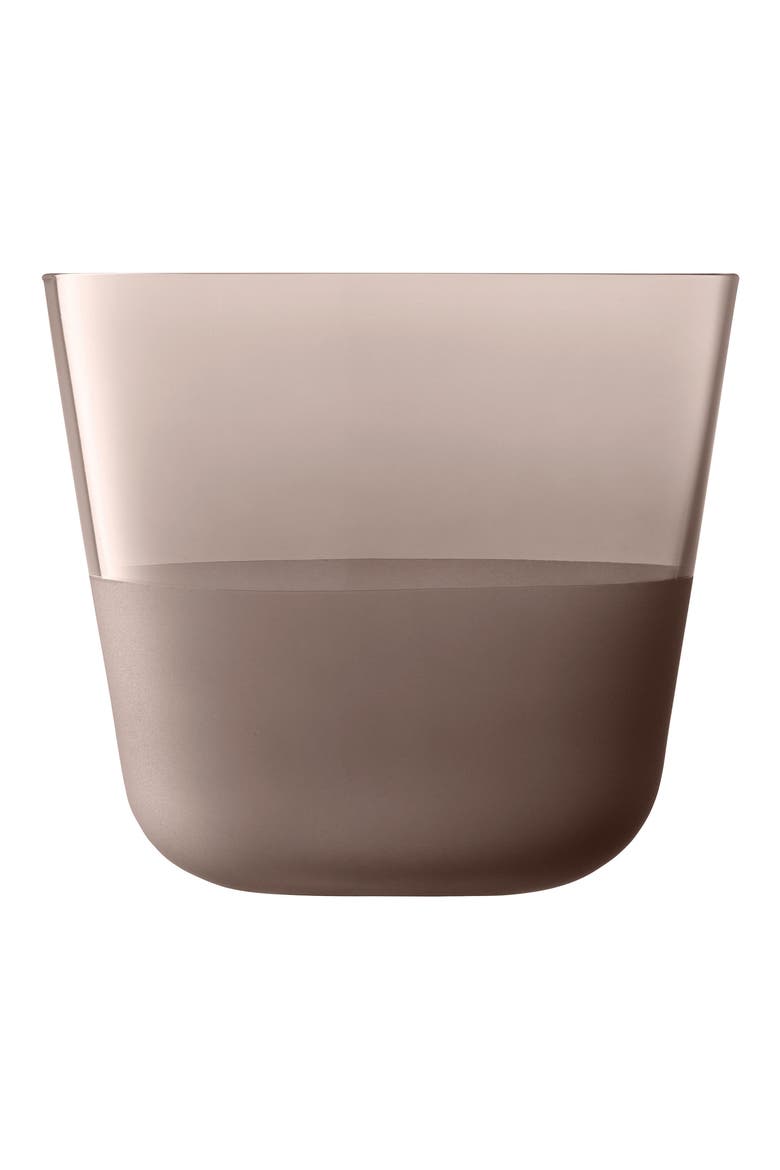 Arc Contrast Set of 4 Tumblers, Alternate, color, BROWN