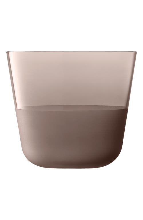 Lsa Arc Contrast Set Of 4 Tumblers In Brown