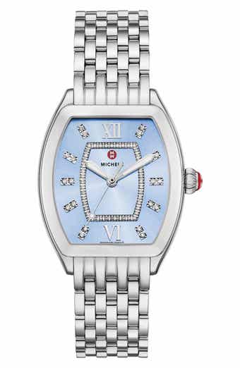 MICHELE Releve Mid Diamond Two-Tone Bracelet Watch, 40mm - 0.19ct.