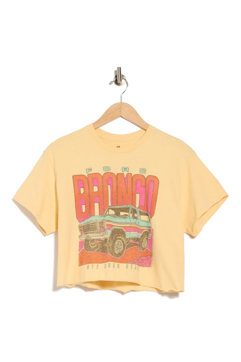 Bronco '79 Fea Market Crop Cotton T-Shirt, Alternate, color, VEGAS GOLD