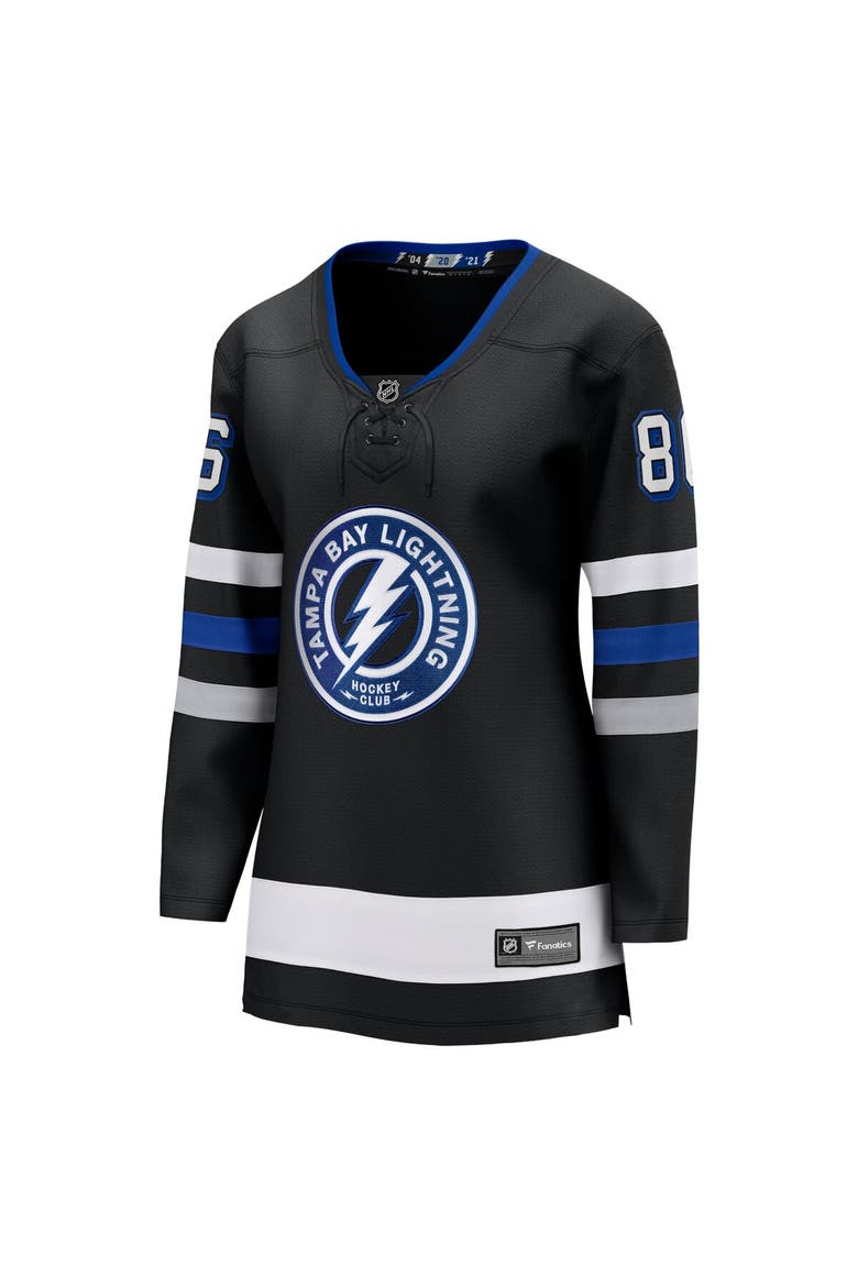 Women's Fanatics Nikita Kucherov Black Tampa Bay Lightning Alternate Premier Breakaway Player Jersey, Alternate, color, Black