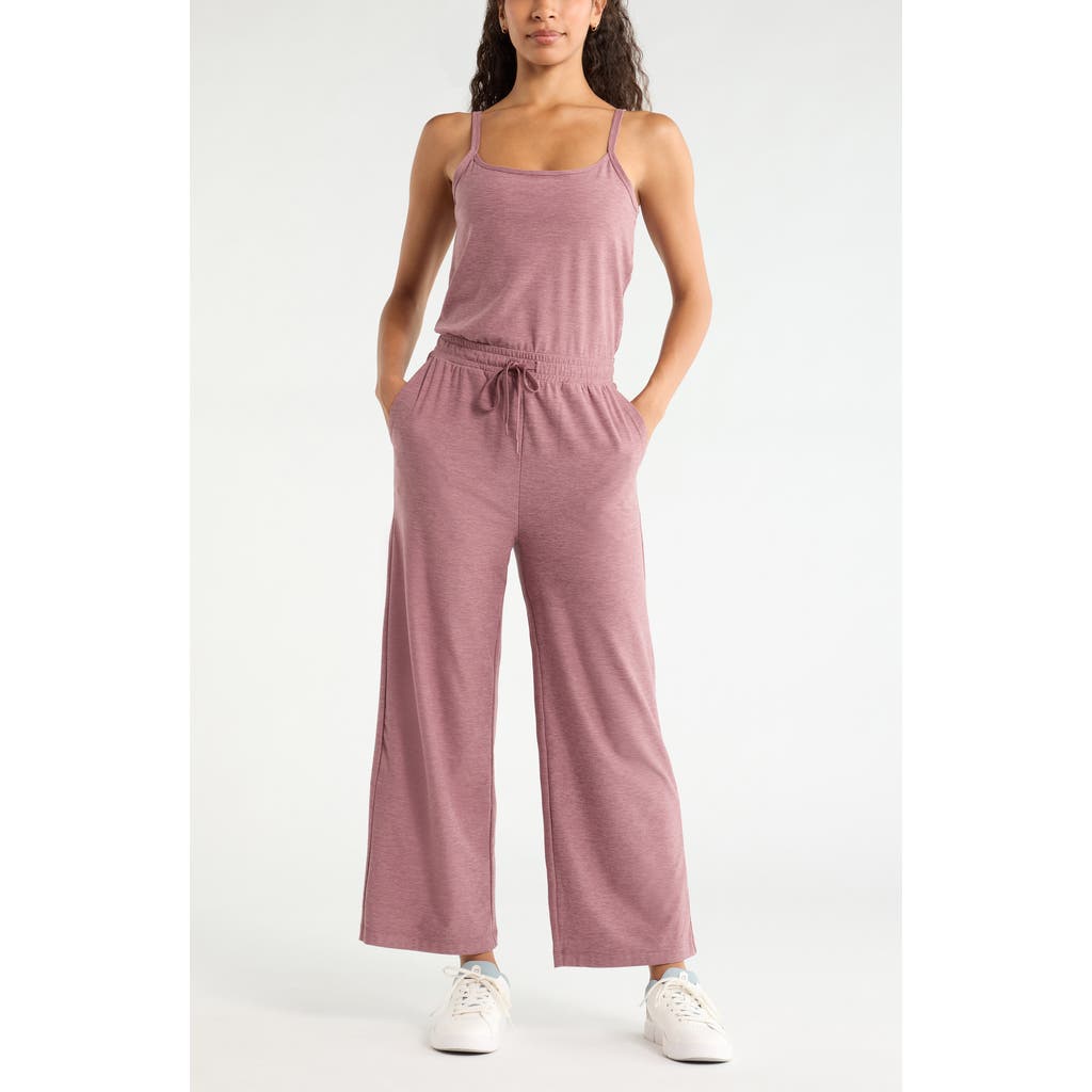 Zella Restore Soft Wide Leg Jumpsuit in Purple Shake, 50% Off