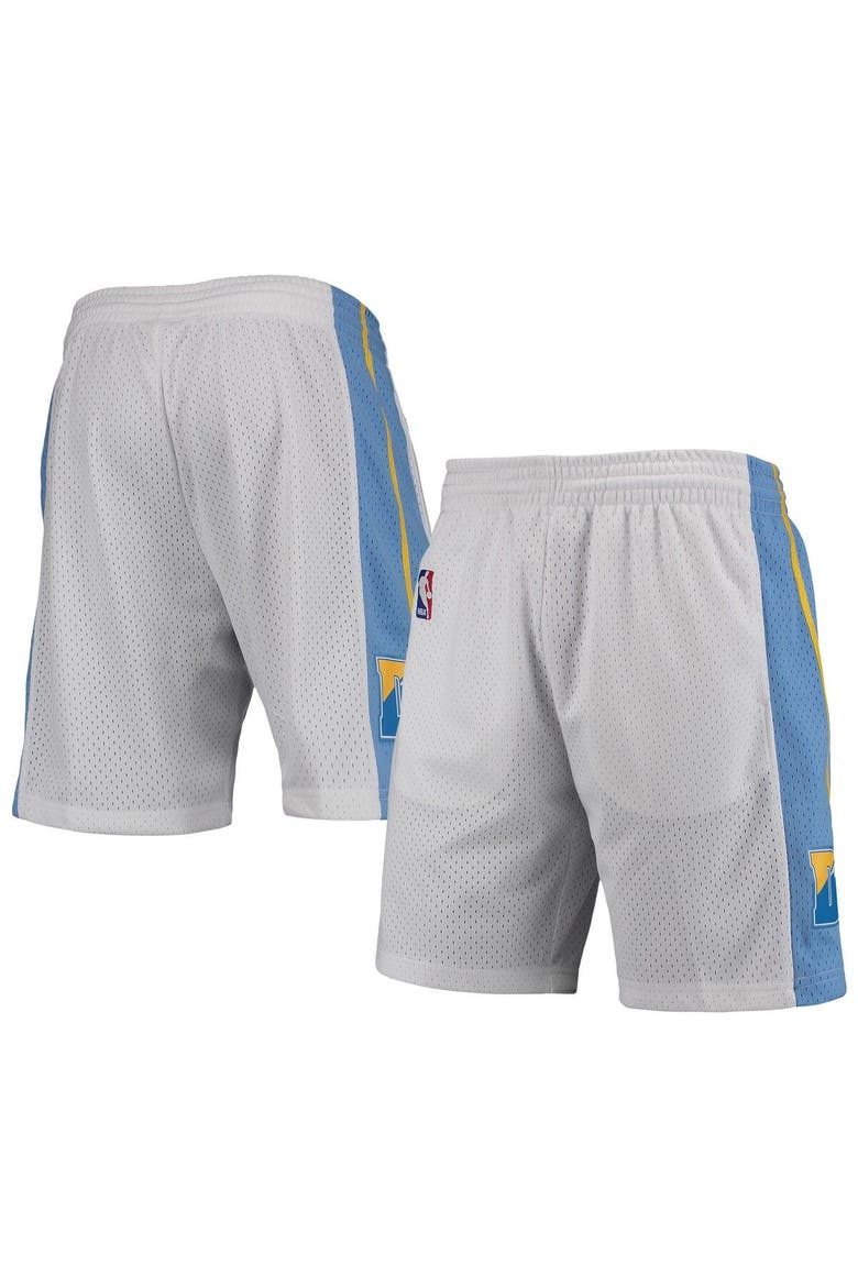 Men's Mitchell & Ness White Denver Nuggets 2006-07 Hardwood Classics Swingman Shorts, Alternate, color, White