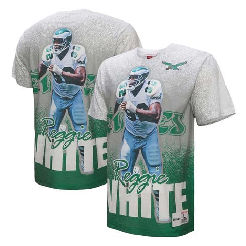 Men's Mitchell & Ness Reggie White Gray Philadelphia Eagles Burst Retired Player T-Shirt