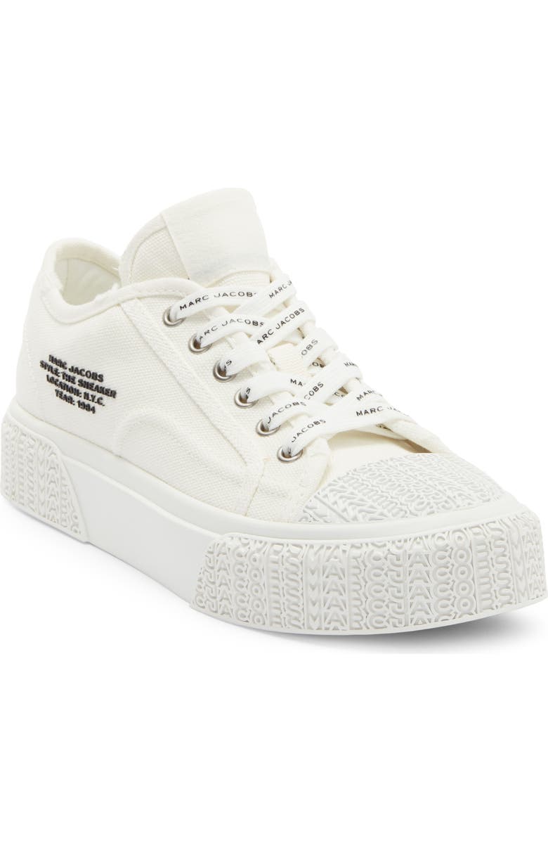 Marc Jacobs The Sneaker, Main, color, White/ Black
