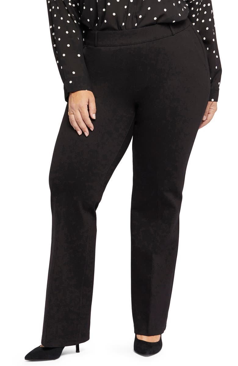 NYDJ Sculpt-Her<sup>™</sup> Pull-On Flare Ponte Pants, Main, color, Black