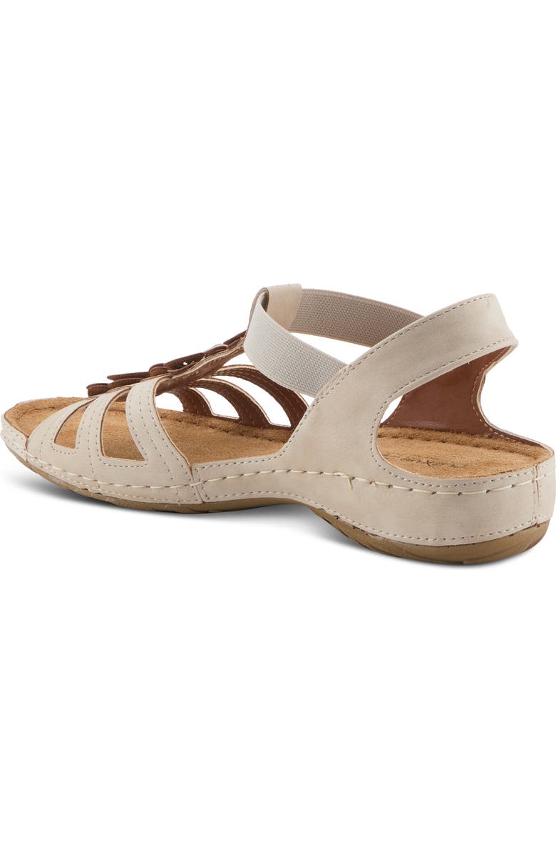 Flexus by Spring Step Adede Floral T-Strap Sandal, Alternate, color, Beige