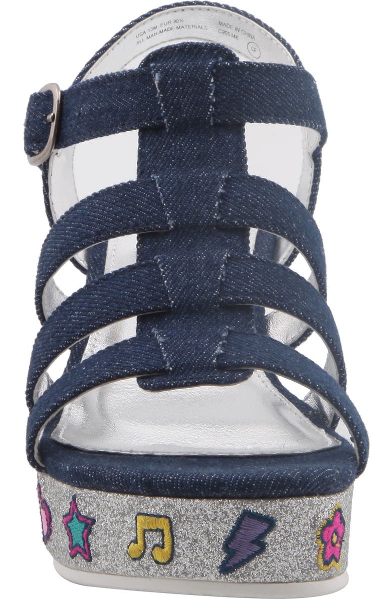 Nina Bubbles Emoji Platform Sandal, Alternate, color,