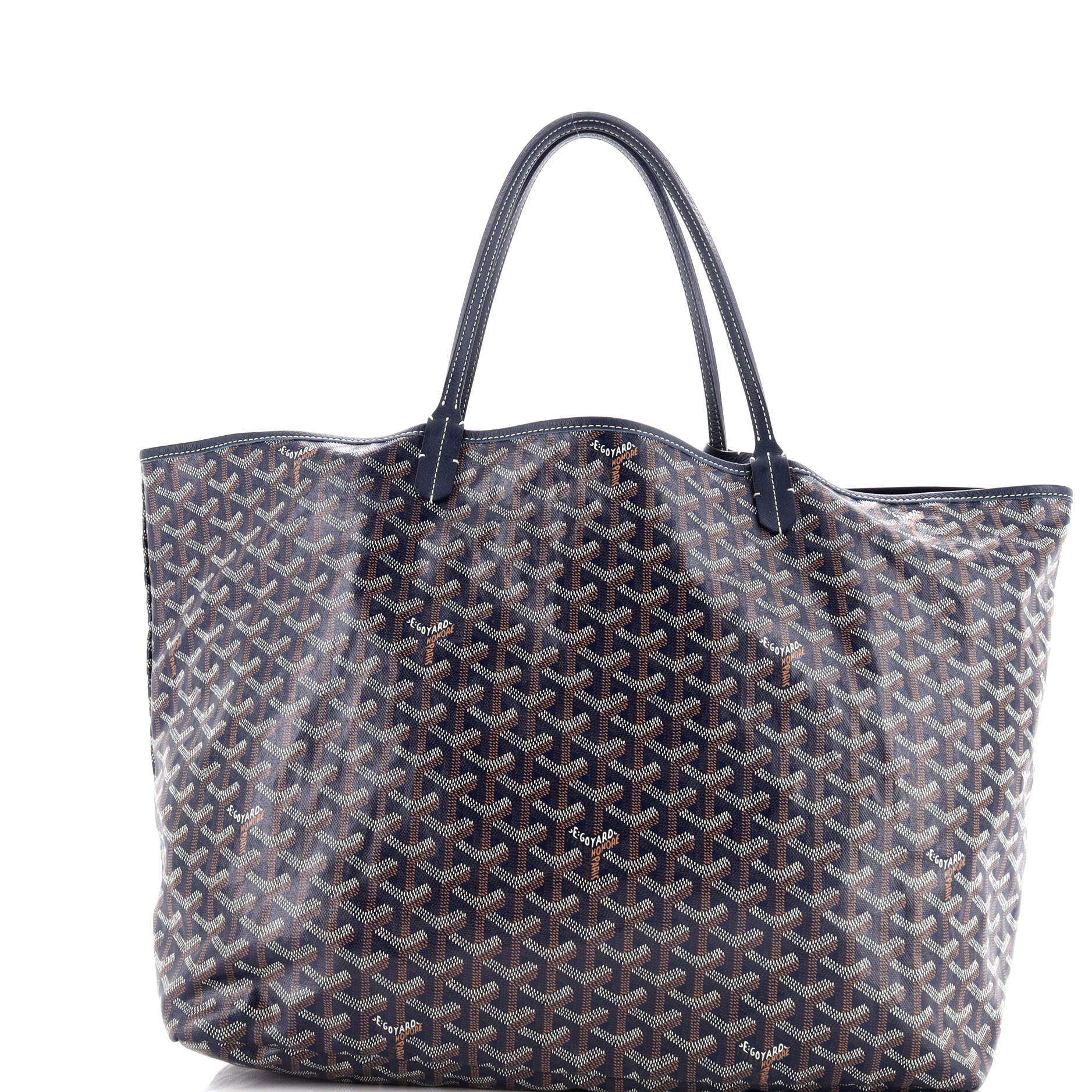 Pre-Owned Goyard Saint Louis Tote Coated Canvas GM, Main, color, 