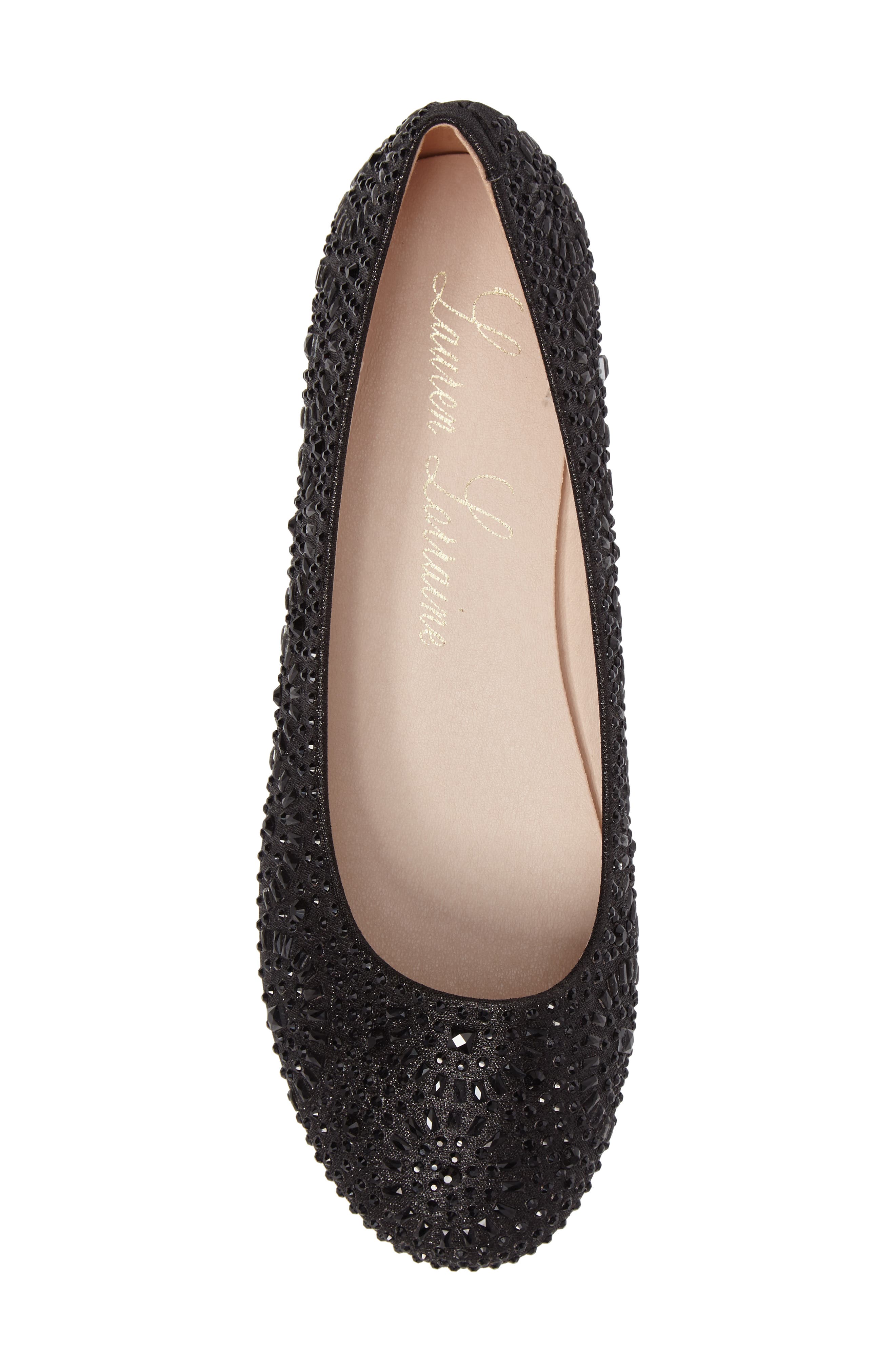 Lauren Lorraine Brooke Crystal Embellished Ballet Flat, Alternate, color, 
