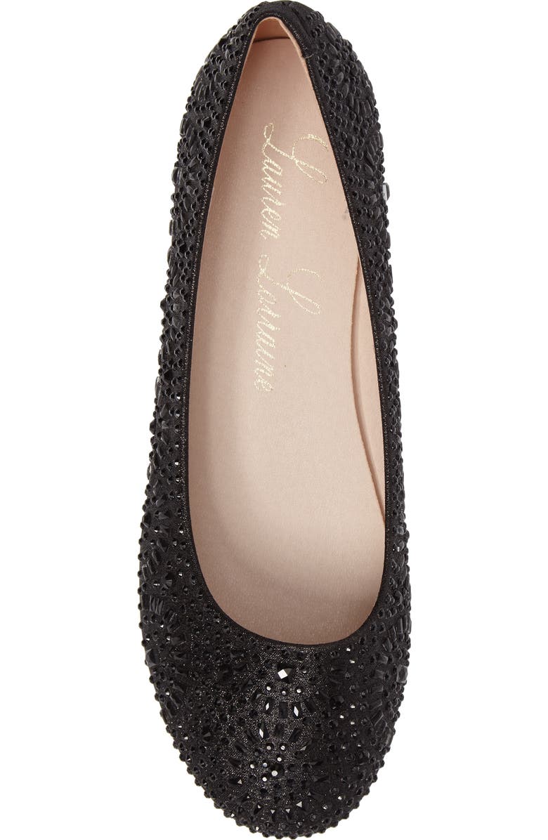 Lauren Lorraine Brooke Crystal Embellished Ballet Flat, Alternate, color,
