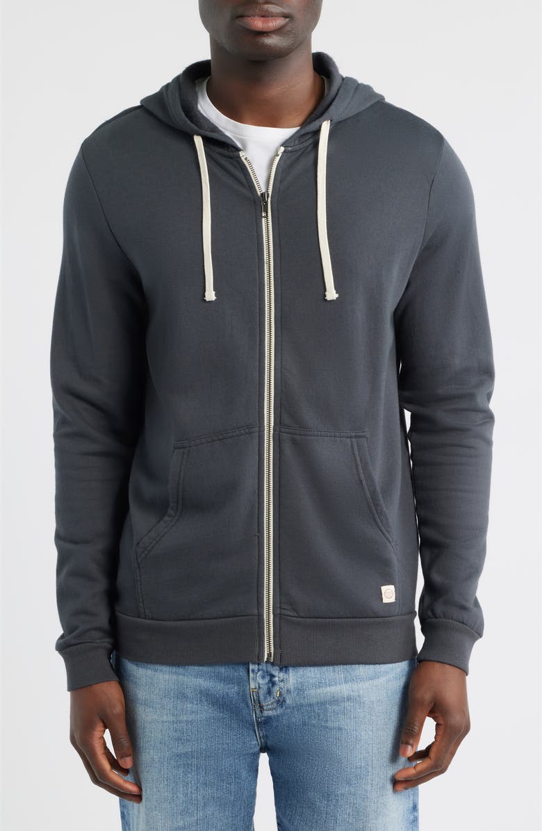 Marine Layer Afternoon Full Zip Hoodie, Alternate, color, Asphalt Grey