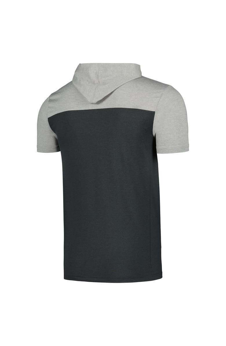 New Era Men's New Era Black Pittsburgh Pirates Active Brushed Hoodie T-Shirt, Alternate, color, Black