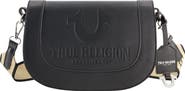 True Religion Debossed Logo Flap Shoulder Bag