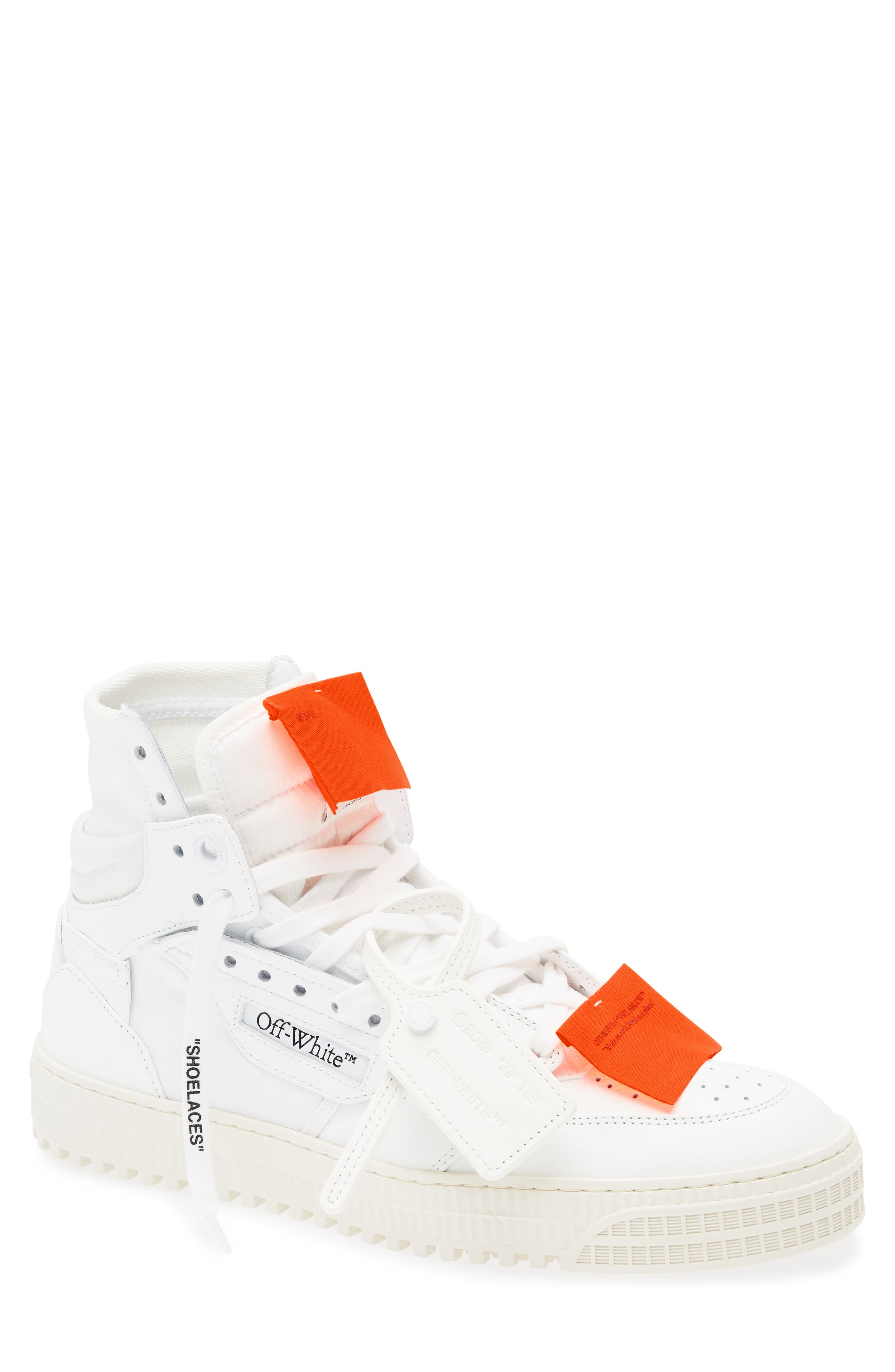 Off-White 3.0 Off Court Leather High Top Sneaker, Main, color, 